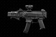 Powiększony lejek magazynka do pistoletu maszynowego CZ Scorpion EVO - Czarny - SI-CEVO-MAGWELL - Strike Industries - 9