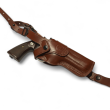 Kabura skórzana pionowa na szelkach do rewolweru Colt Python 4.25