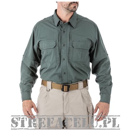 Men's Shirt, Manufacturer : 5.11, Model : Long Sleeve Tactical Shirt, Color : OD Green