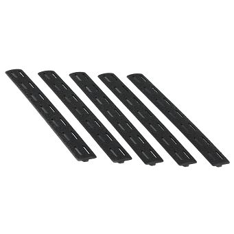 BCM (Bravo Company) KeyMod™ Rail Cover Kit, 5.5-inch BLACK (5 in set)