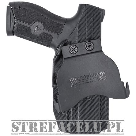 Kabura OWB Kydex Paddle IWI Masada - Carbon. Zew. Lewa - Concealment Express
