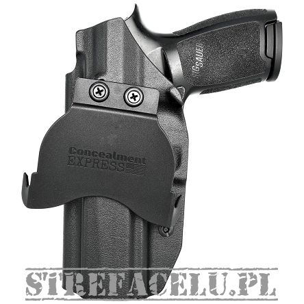 Kabura zewnętrzna prawa do pistoletu Sig Sauer P320 Full Size, RH OWB kydex, kolor: czarny