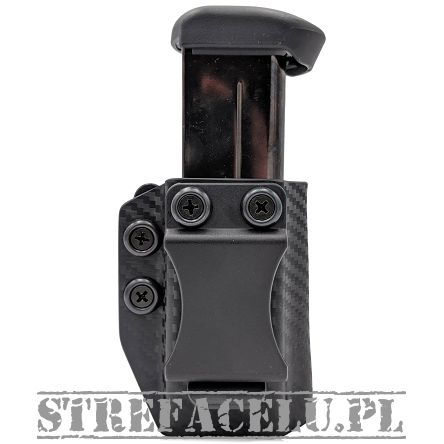 Ładownica IWB/OWB Kydex na 1 magazynek dwurzędowy .45ACP - Carbon. Concealment Express CEX-45ACPDS-CF-MAG