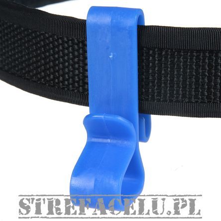 Wieszak niebieski na pasek - Belt Clip for Ear Defenders. Blue