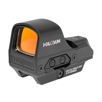 Kolimator Holosun HS510C Open Reflex - Wielopunktowy - Panel słoneczny - Czarny