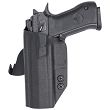 Kabura zewnętrzna prawa do pistoletu IWI Jericho 941 PSL9 stalowy szkielet FS, RH OWB kydex, kolor: czarny - 2