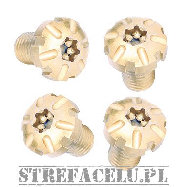 Śruby okładzin BUL 1911 kpl. 4 szt. - Grip Screw Stainless Steel Golden #10108