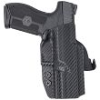 OWB Holster, Compatibility : IWI Masada Optic Cut, Manufacturer : Concealment Express, Material : Kydex, For Persons : Right Handed, Finish : Carbon - 2