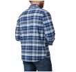Men's Shirt, Manufacturer : 5.11, Model : Lester Long Sleeve Shirt, Color : Pacific Navy Plaid - 3