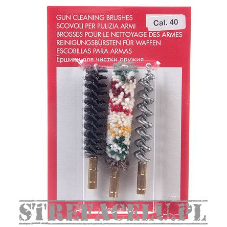 Szczoteczki (3szt.) karabinowe kal. .40 spirala stal. nylon. bawełna - SC-87_40