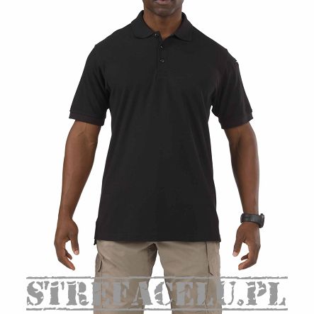 Men's Polo, Manufacturer : 5.11, Model : Utility Short Sleeve Polo, Color : Black