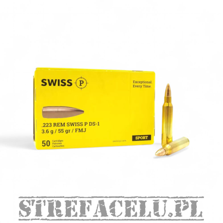 Amunicja SWISS P DS-1 3,6g/55gr FMJ (VM) kal. 223Rem
