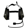 Headphones With Active Noise Canceling + Microphone, Manufacturer : Sordin (Sweden), Model : Supreme Mil CC Neckband, Color : Green - 2