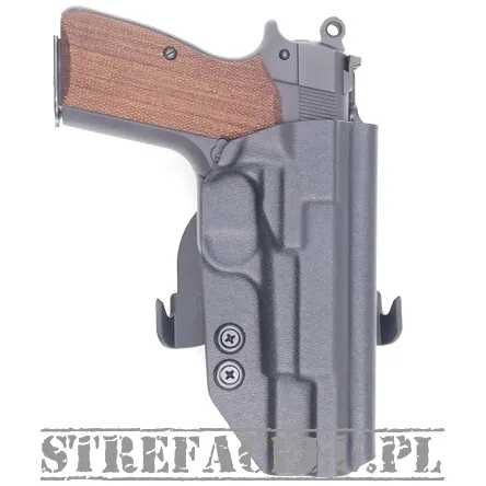 Kabura zewnętrzna prawa do pistoletu Springfield SA-35 FS, RH OWB kydex, kolor: czarny