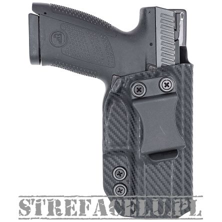 Kabura wewnętrzna prawa do pistoletu CZ P-10S, RH IWB kydex, kolor: carbon