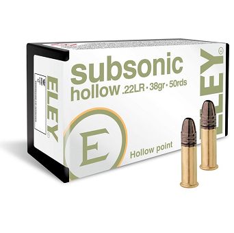 Nabój sportowy ELEY Subsonic Hollow Point // .22LR