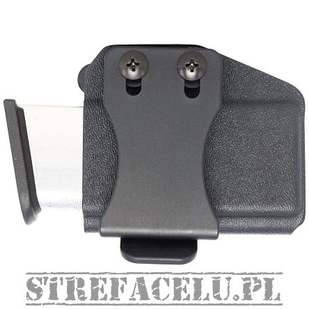 Magazine Holster, Manufacaturer : Concealment Express, Type : Horizontal Single Stack 9mm/40SW, IWB/OWB Material : Kydex, Color : Black