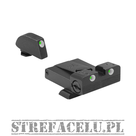 Przyrządy trytowe Suppressor do pistoletu Glock 17/19/22/23/31/32/33/34/35/36/37/38/39 Meprolight ML-102243191 Tru-Dot (G/G)