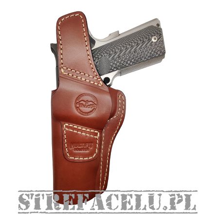 Leather Holster, Manufacturer : Falco Holsters (Slovakia), Type : 2in1 - IWB + OWB, Model : AM02-2332, Hand : Right, Color : Brown