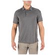 Men's Polo, Manufacturer : 5.11, Model : Paramount Short Sleeve Polo, Color : Charcoal Heather