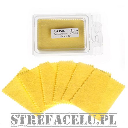 Ściereczka do czyszczenia broni 6.5cm x 8.5cm - 15szt. - SC-PAN