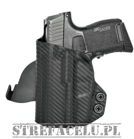 Kabura zewnętrzna lewa do pistoletu Sig Sauer P365 z Lima, LH OWB kydex, kolor: carbon