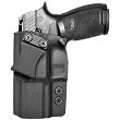 IWB Holster, Compatibility : Sig Sauer P320 Compact/Carry, Manufacturer : Concealment Express, Material : Kydex, For Persons : Left Handed, Color : Black - 2