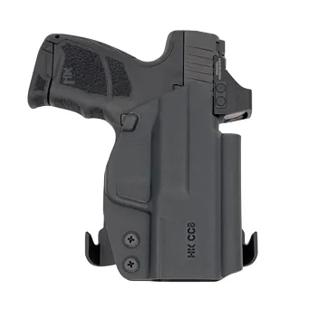 Kabura zewnętrzna prawa do pistoletu H&K CC9, RH OWB kydex, kolor: czarny
