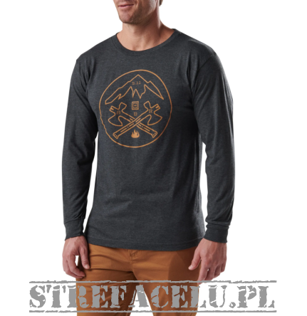 Koszulka meska 5.11 AXE MOUNTAIN L/S TEE kolor: CHARCOAL HTR
