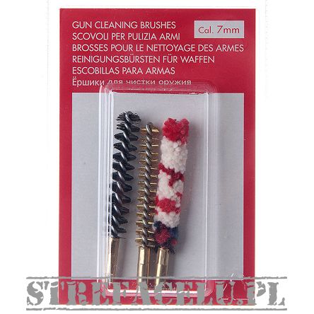 Szczoteczki (3szt.) uniwers. kal. 7mm mosiężna. nylon. bawełna - SC-87A_7