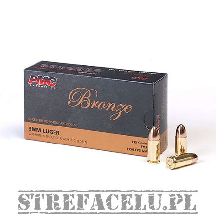 Nabój kulowy FMJ 7.5g PMC // 9 PARA