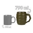 Gigantyczny kubek granat z dedykacją - zielony - 8