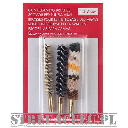 Szczoteczki (3szt.) uniwers. kal. 8mm mosiężna. nylon. bawełna - SC-87A_8