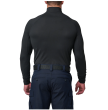 Men's Semi-Golf, Manufacturer : 5.11, Model : Mock Neck Long Sleeve Top, Color : Black - 4