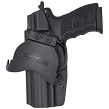 Kabura zewnętrzna prawa do pistoletu H&K 45 FS, RH OWB kydex, kolor: czarny - 2
