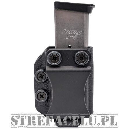 Ładownica na mag. jednorzędowy 9mm/40SW IWB/OWB kydex., kolor: czarny