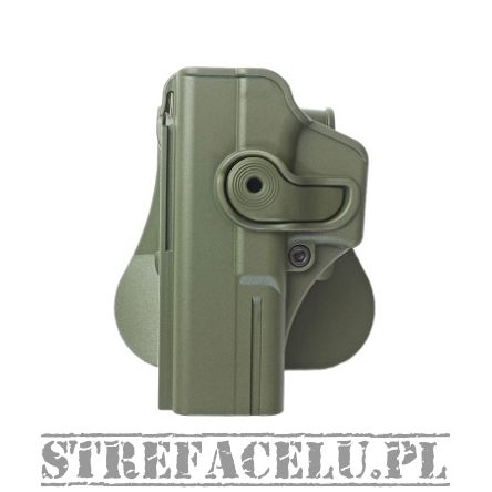 IMI Defense - Left Roto Paddle Holster for Glock 17/22/28/31 -Green