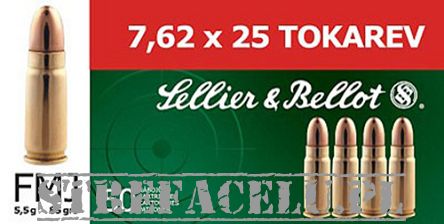 Nabój kulowy Tok FMJ 5.50G S&B // 7.62x25