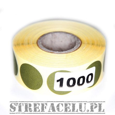 Zaklejki do przestrzelin fi20mm zielona - 1tys. szt.