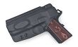 Kabura wewnętrzna prawa do pistoletu 1911 Officer/Ultra bez szyny, RH IWB kydex hybrid tucable, kolor: czarny - 2