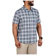 Men's Shirt, Manufacturer : 5.11, Model : Wyatt Short Sleeve Plaid, Color : Turbulence Plaid - 3