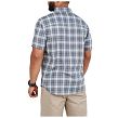 Men's Shirt, Manufacturer : 5.11, Model : Wyatt Short Sleeve Plaid, Color : Turbulence Plaid - 4
