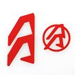 Naklejki do kabur Alpha-X RH - Red - Alpha-X RH Color Inlays - Red