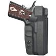 Kabura wewnętrzna lewa do pistoletu 1911 Officer/Ultra bez szyny, LH IWB kydex, kolor: czarny - 2