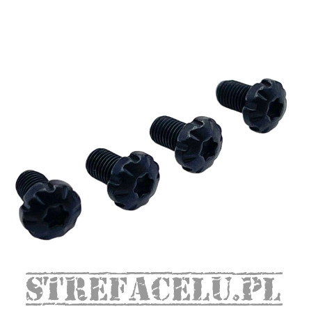 Śruby okładzin BUL 1911 kpl. 4 szt. - Grip Screw - Torx - Star - Black #SCRW/1911-14
