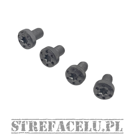Śruby okładzin BUL 1911 kpl. 4 szt. - Grip Screw - Torx - Dots - SS #SCRW/1911-30