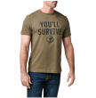 Men's T-shirt, Manufacturer : 5.11, Model : You'll Survive Tee, Kolor : Ranger Green - 2