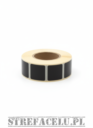 Zaklejki kwadratowe do tarcz 22x22mm 1000szt czarne - Range Solutions