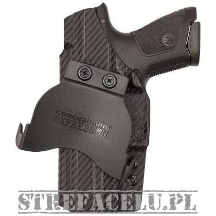 Kabura OWB Kydex Paddle Beretta APX - Carbon. Zew. Lewa - Concealment Express BTA-APX-CF-LH-OWBPDL