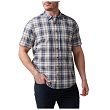 Men's Shirt, Manufacturer : 5.11, Model : Wyatt Short Sleeve Plaid, Color : Cinder Plaid - 3